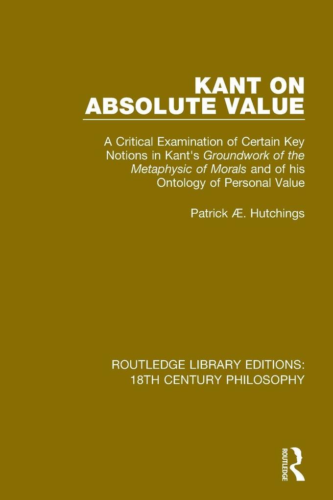 Kant on Absolute Value