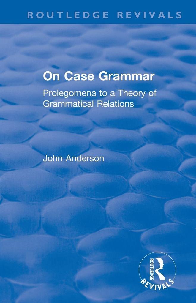 On Case Grammar