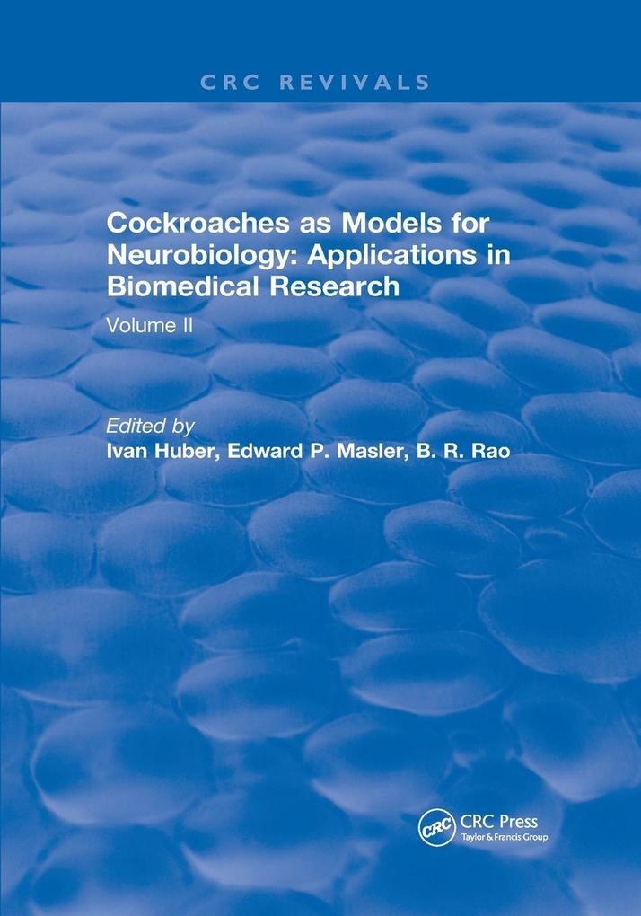 Cockroaches as Models for Neurobiology