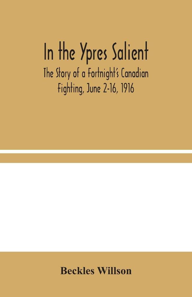 In The Ypres Salient