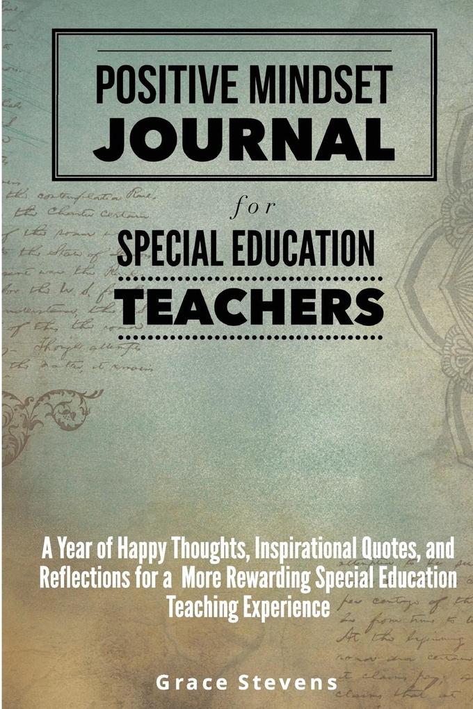 Positive Mindset Journal for Special Education Teachers