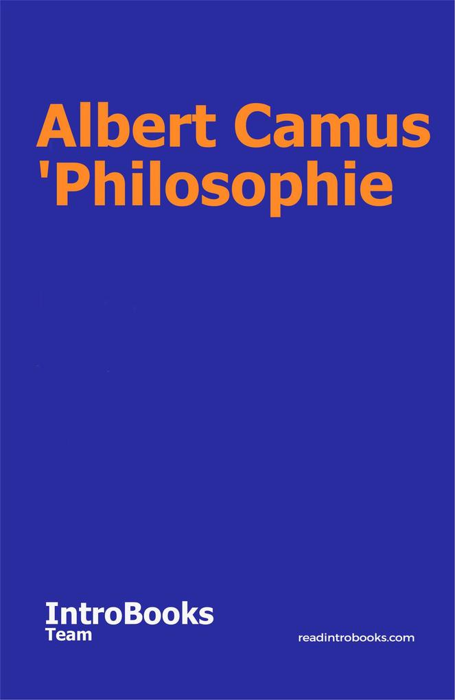 Albert Camus ‘Philosophie