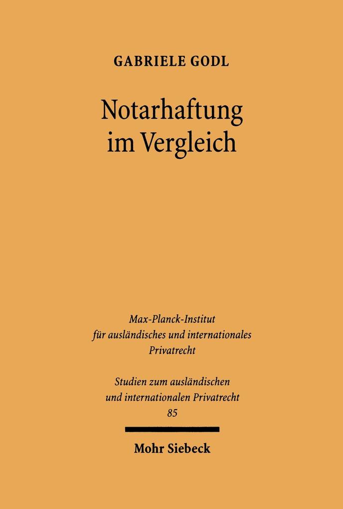 Notarhaftung im Vergleich
