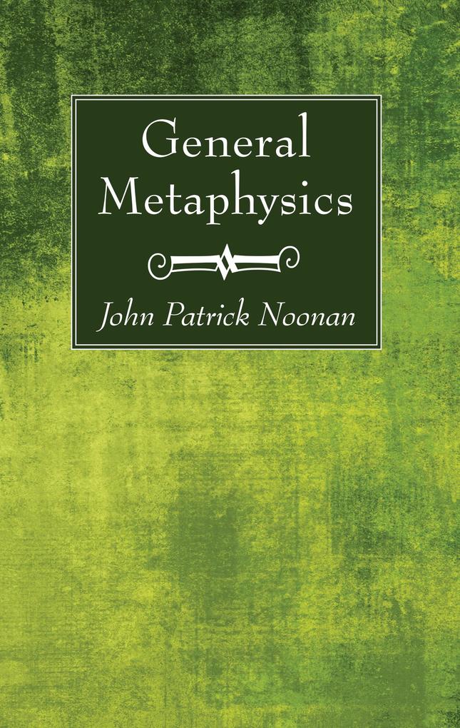 General Metaphysics