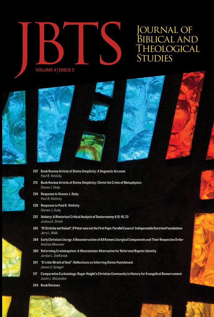 Journal of Biblical and Theological Studies Issue 4.2