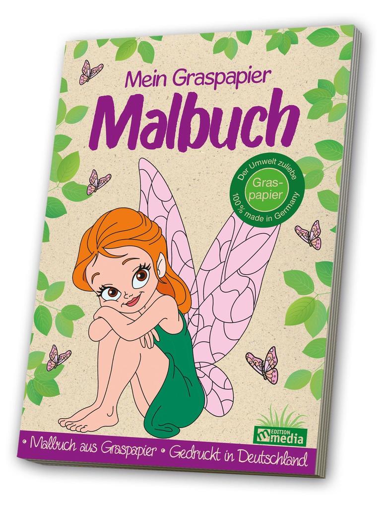 Image of Buch - Malbuch Graspapier - Feen