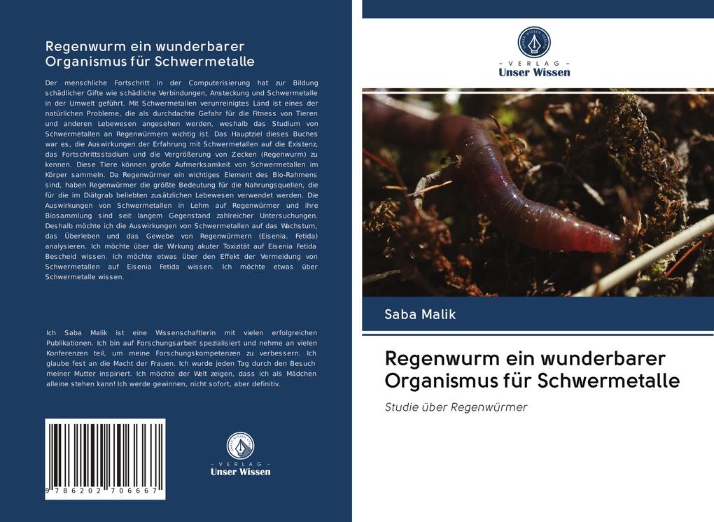 Regenwurm ein wunderbarer Organismus für Schwermetalle