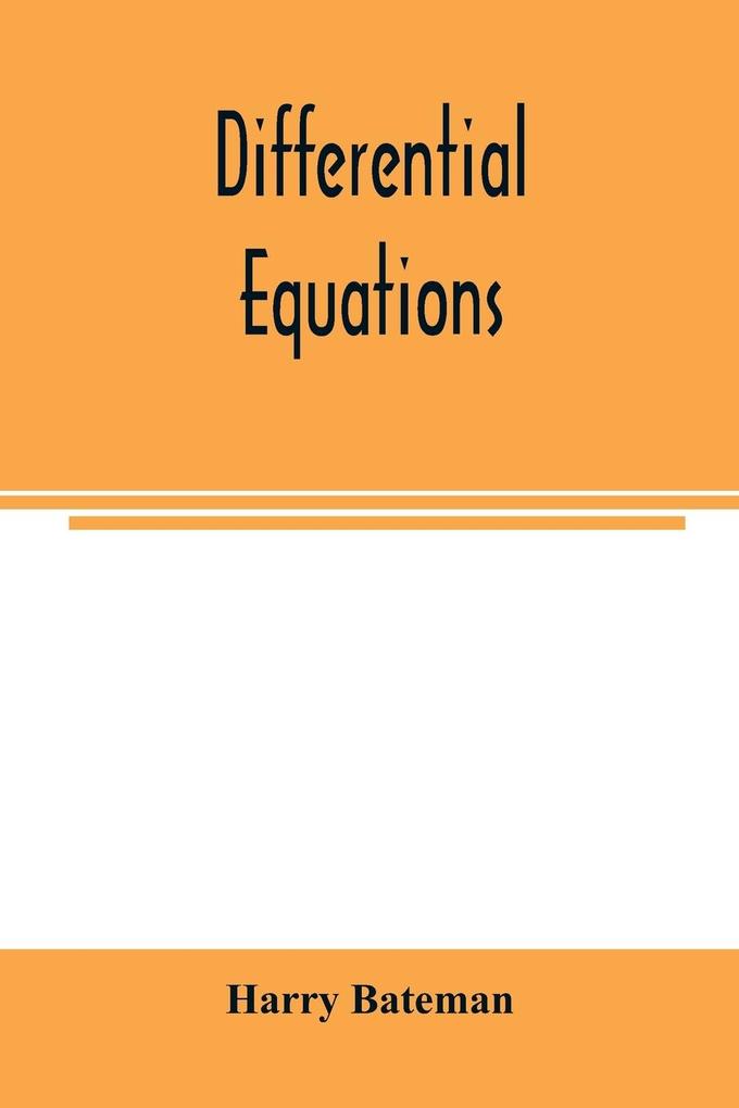 Differential equations