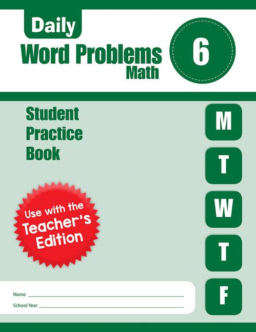 Daily Word Problems Math Grade 6 Student Workbook