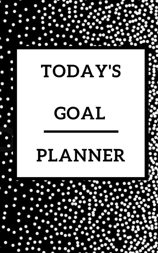 Today‘s Goal Planner - Planning My Day - Gold Black Strips Cover