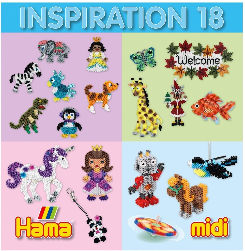 Hama 399-18 - Heft Inspiration Nr. 18 für Bügelperlen Midi