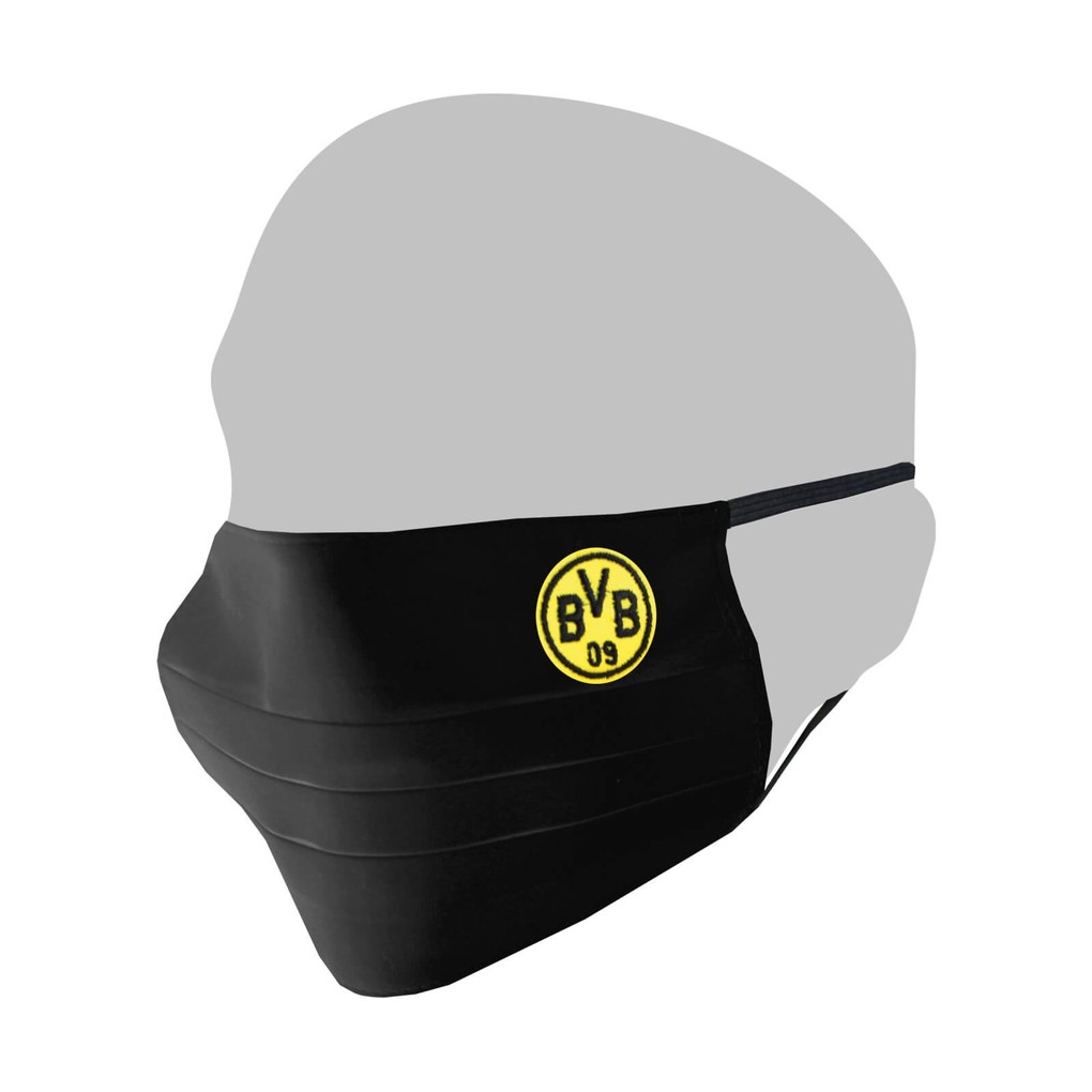 Borussia Dortmund BVB 09 - Mundschutz Maske schwarz