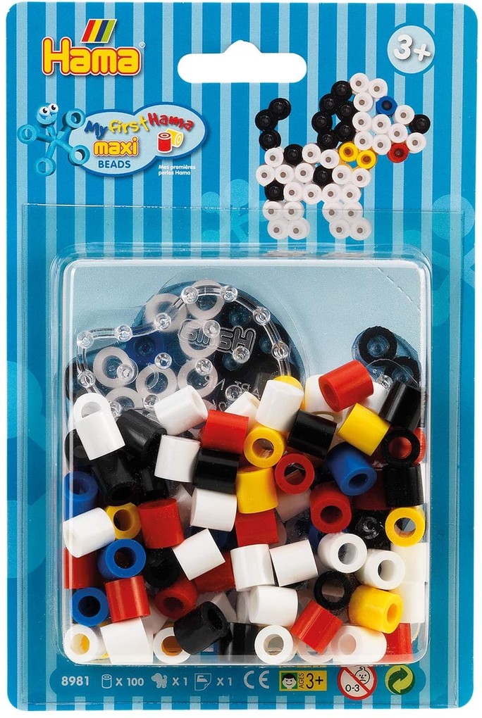 Hama 8981 - Hund mit Stiftplatte ca. 100 Maxi-Bügelperlen und Zubehör