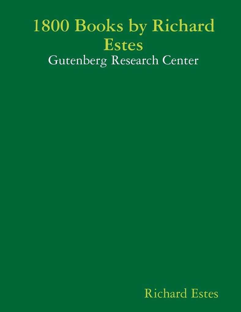 1800 Books by Richard Estes