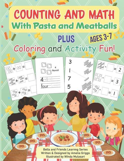 Counting and Math with Pasta and Meatballs PLUS Coloring and Activity Fun