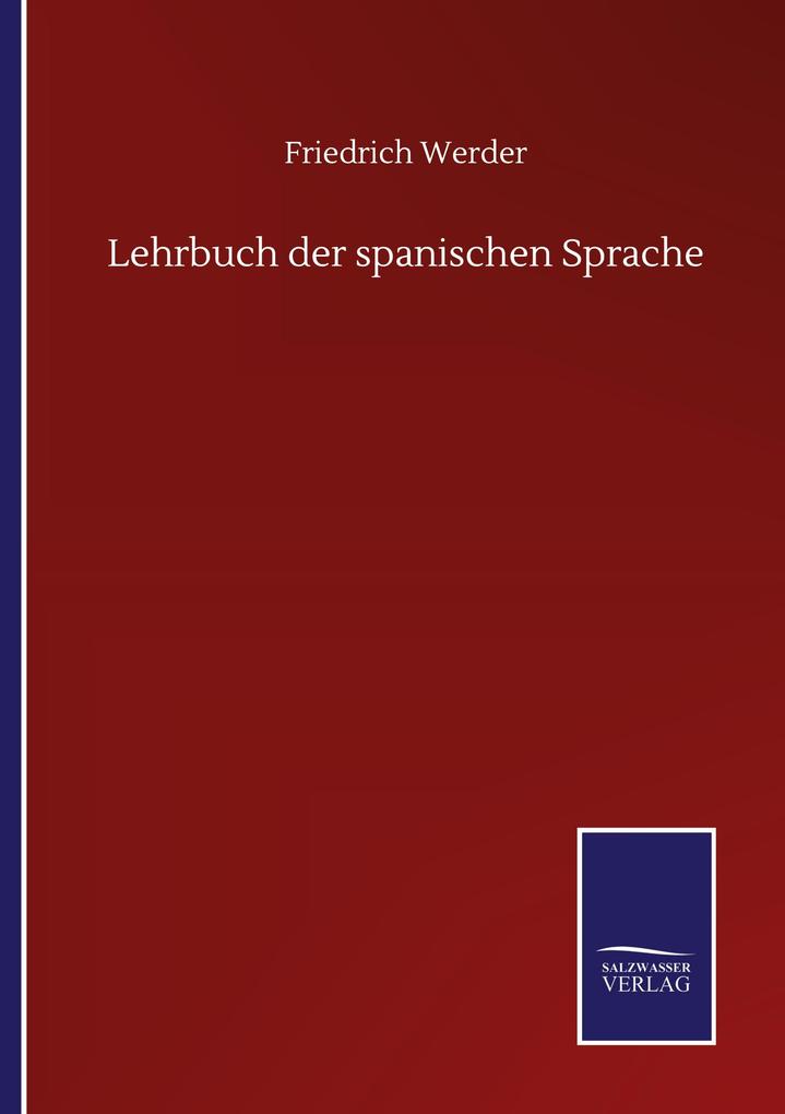 Lehrbuch der spanischen Sprache