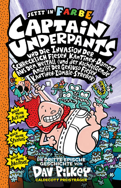 Image of Captain Underpants Band 3 - Captain Underpants und die Invasion der schrecklich fiesen Kantinen-Damen