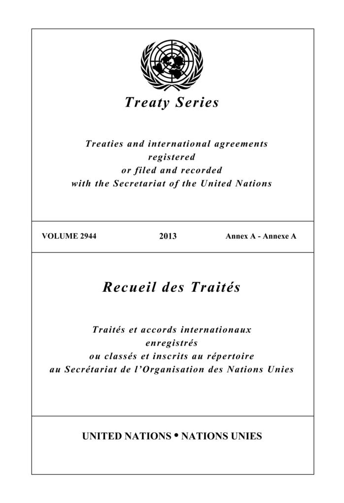 Treaty Series 2944/Recueil des Traités 2944