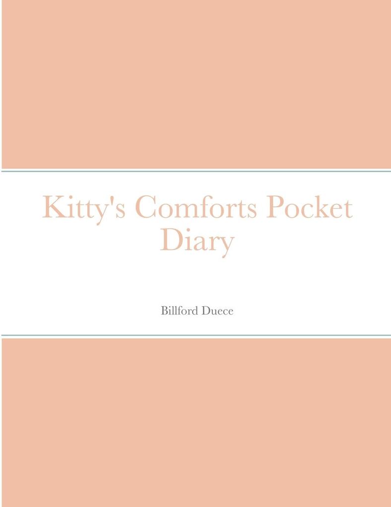 Kitty's Comforts Pocket Diary