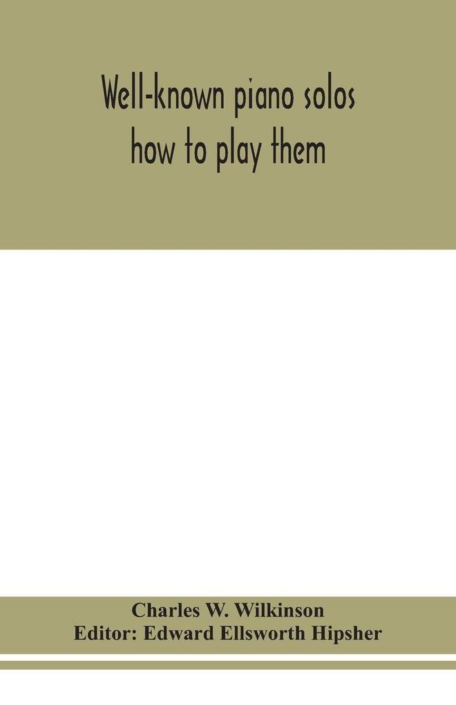 Well-Known Piano Solos