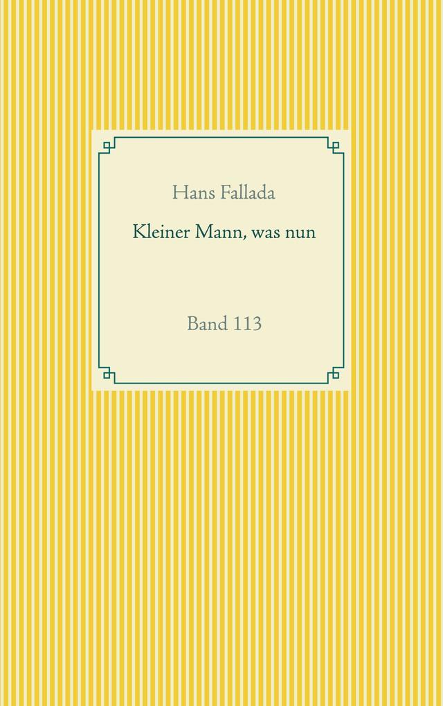 Kleiner Mann was nun