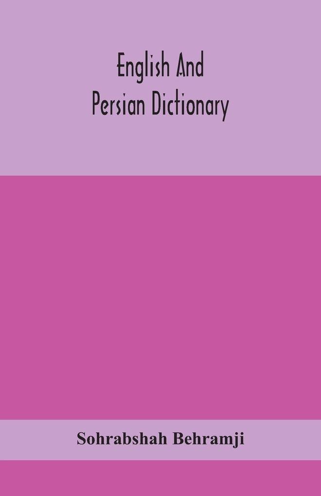 English And Persian Dictionary