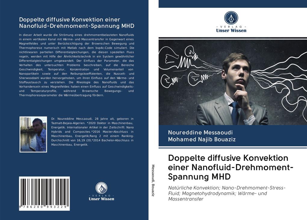 Doppelte diffusive Konvektion einer Nanofluid-Drehmoment-Spannung MHD