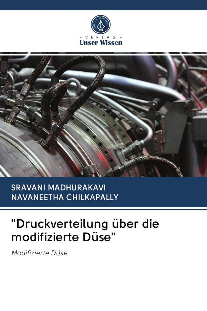 'Druckverteilung über die modifizierte Düse'
