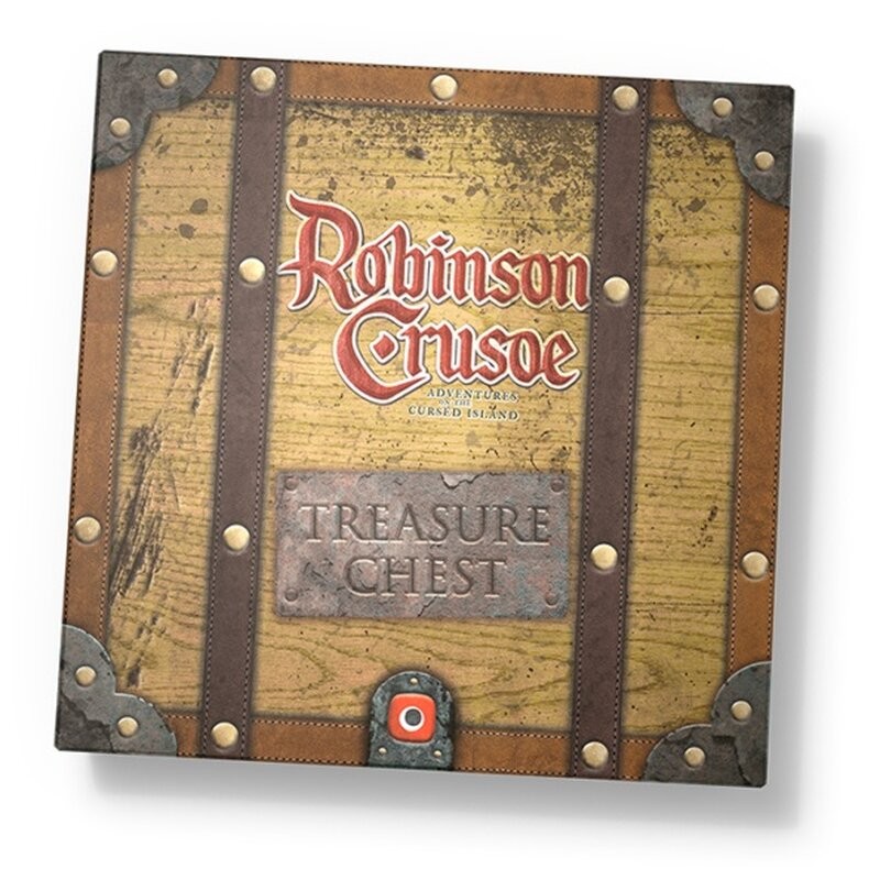 Pegasus POP00394 - Robinson Crusoe Treasure Chest (EN) Brettspiel Kartenspiel