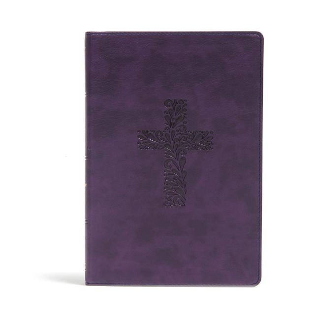 KJV Rainbow Study Bible Purple Leathertouch
