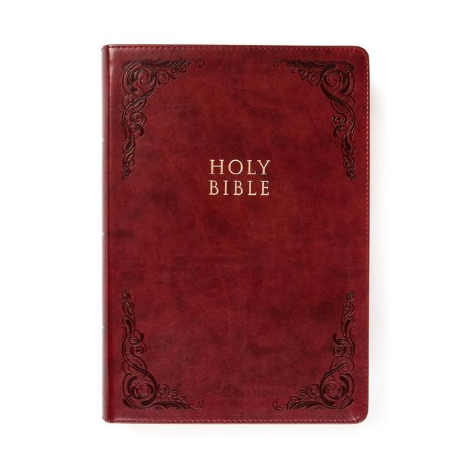 KJV Super Giant Print Reference Bible Burgundy Leathertouch Indexed
