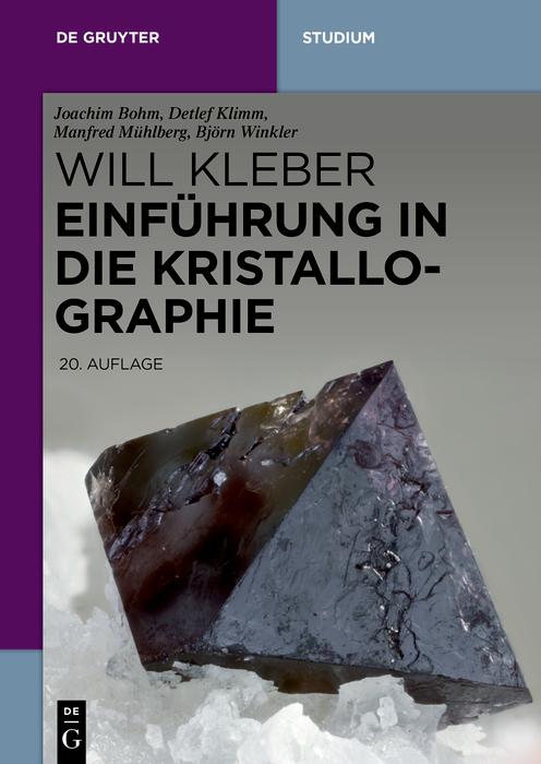 Einführung in die Kristallographie - Björn Winkler/ Joachim Bohm/ Detlef Klimm/ Manfred Mühlberg