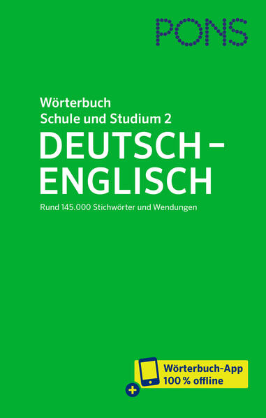 PONS Wörterbuch für Schule und Studium Englisch Band 2 Deutsch-Englisch