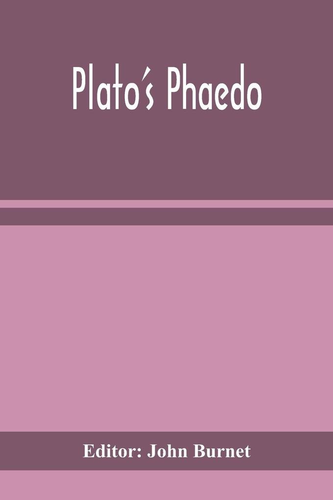 Plato'S Phaedo