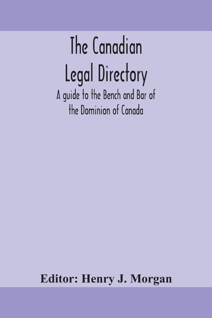 The Canadian Legal Directory