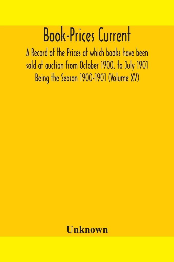 Book-Prices Current