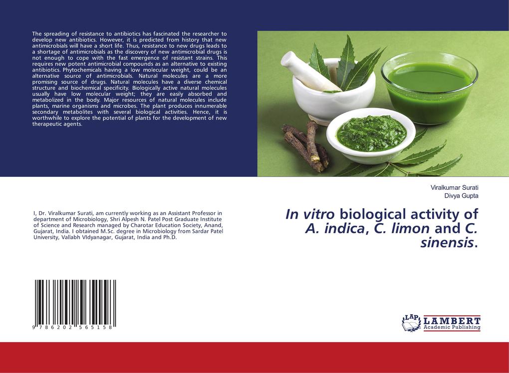 In vitro biological activity of A. indica C. limon and C. sinensis.