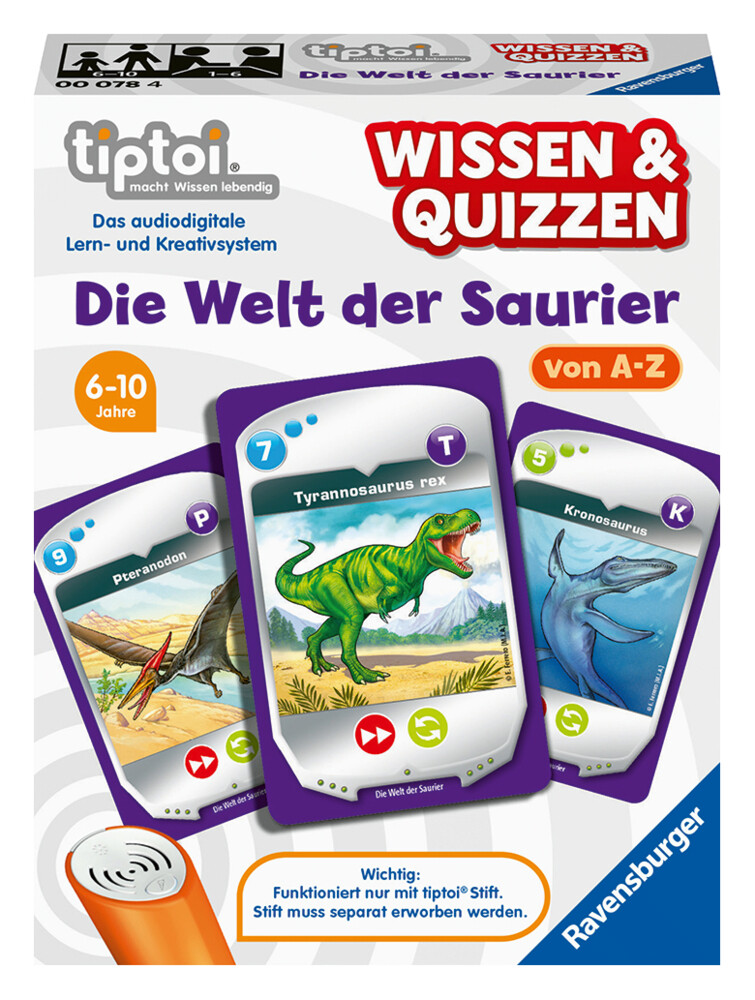 Image of Ravensburger tiptoi® Wissen und Quizzen - "Die Welt der Saurier", mehrfarbig