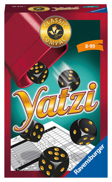 Ravensburger® Classic Compact Yatzi 20639 beliebtes Würfelspiel ab 8 Jahren