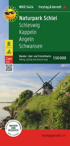 freytag & berndt Wanderkarte WKD 5424 Naturpark Schlei Schleswig - Kappeln - Angeln - Schwansen 1:50.000