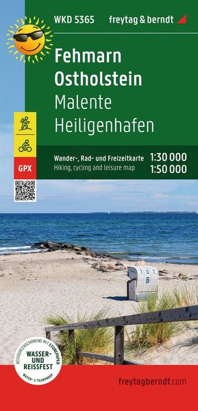 freytag & berndt Wanderkarte WKD 5365 Fehmarn - Ostholstein Malente - Heiligenhafen 1:30.000