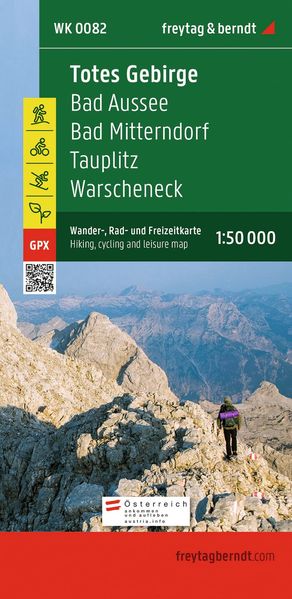 freytag & berndt Wanderkarte WK 0082 Totes Gebirge Bad Aussee - Bad Mitterndorf - Tauplitz - Warscheneck 1:50.000