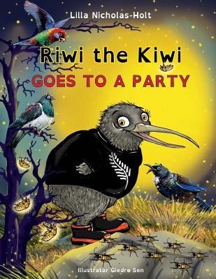 Riwi the Kiwi: Goes to a Party (Opendyslexic)