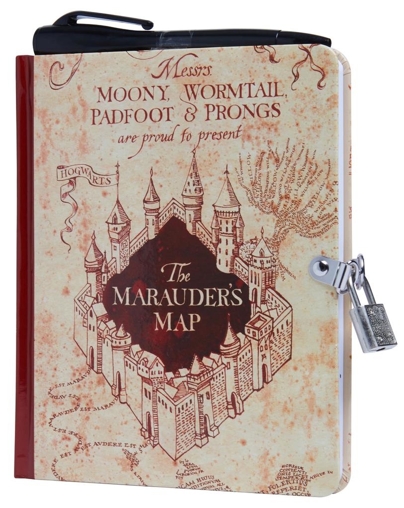 Harry Potter: Marauder's Map Lock and Key Diary