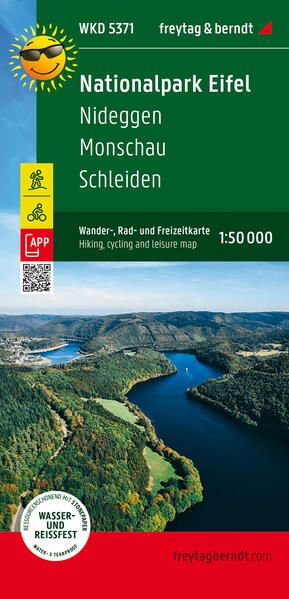 Nationalpark Eifel Wander- Rad- und Freizeitkarte 1:50.000 freytag & berndt WKD 5371
