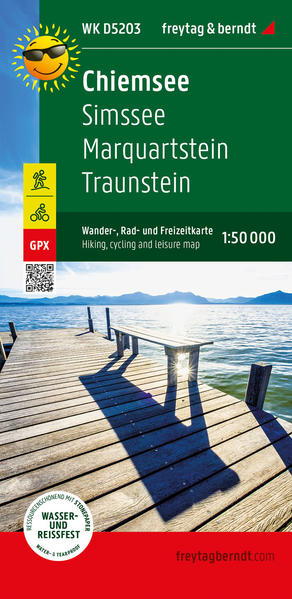 Chiemsee Wander- Rad- und Freizeitkarte 1:50.000 freytag & berndt WK D5203