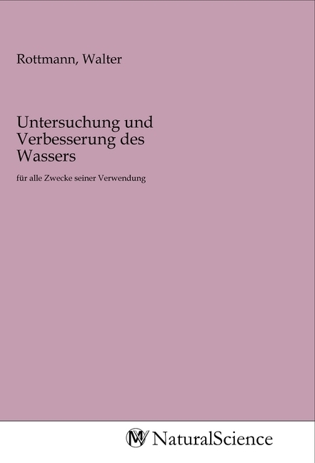 Image of Untersuchung und Verbesserung des Wassers