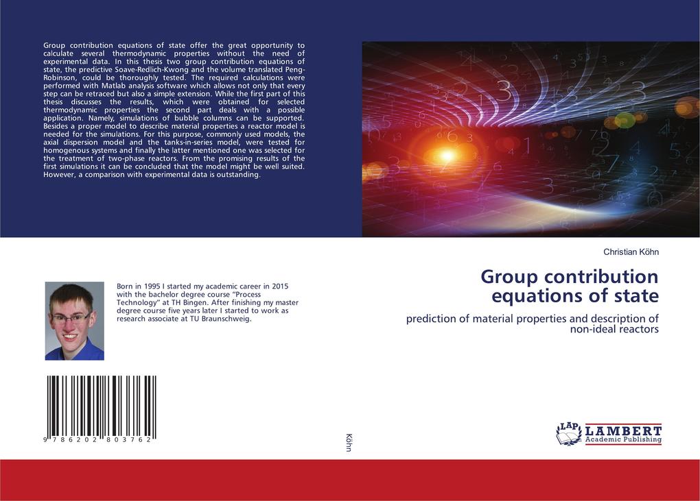 Group contribution equations of state