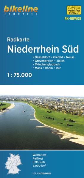 Radkarte Niederrhein Süd 1:75.000 (RK-NRW08)