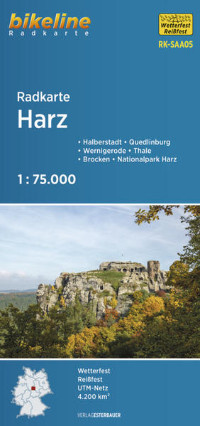 Radkarte Harz 1:75.000 (RK-SAA05)